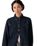 Logan Tencel Shacket in Dark Nights