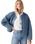 The Levi's® Womens Rumer Quilted Liner Denim Jacket in Geo Denim