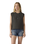Graphic Boxy Vest in Pirate Black