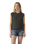 Graphic Boxy Vest in Pirate Black