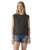 Graphic Boxy Vest in Pirate Black