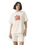 The Levi's® Womens Graphic Tabor T-Shirt in Heart Strawberry Egret