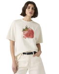 The Levi's® Womens Graphic Tabor T-Shirt in Heart Strawberry Egret