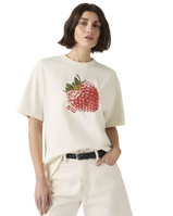 The Levi's® Womens Graphic Tabor T-Shirt in Heart Strawberry Egret