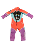 The Rip Curl Girls Groms Omega 1.5mm Back Zip Wetsuit in Hot Pink