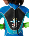 The Rip Curl Boys Groms Omega 1.5mm Back Zip Wetsuit in Blue