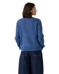 The Levi's® Womens Boyfriend Cable Jumper in Indigo Blue