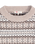 The Levi's® Womens Ines Fairlisle Jumper in Mia Fairlisle Taupe Heather Wool Blend