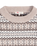 The Levi's® Womens Ines Fairlisle Jumper in Mia Fairlisle Taupe Heather Wool Blend