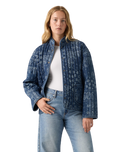 Lottie Liner Jacket in Emme Patchwork Bandana Dark Indigo