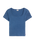 The Levi's® Womens Essential Square Neck T-Shirt in Indigo Rib Light Indigo