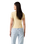 The Levi's® Womens Essential Square Neck T-Shirt in Garment Dye French Vanilla