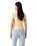 The Levi's® Womens Essential Square Neck T-Shirt in Garment Dye French Vanilla