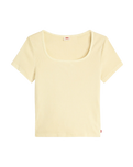 The Levi's® Womens Essential Square Neck T-Shirt in Garment Dye French Vanilla