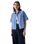 The Levi's® Womens Harlie Cropped Shirt in Double Dutch Stripe Nautical Blue