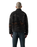 Idyllwild Zip Fleece Jacket in Running Horses Landscape Dark Phantom