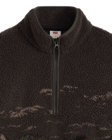 Idyllwild Zip Fleece Jacket in Running Horses Landscape Dark Phantom