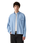 Zandt Cropped Shirt in Charlie Light Chambray