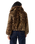 Elle Sherpa Jacket in Muriel Faux Leopard Black Amber