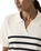 The Levi's® Womens Supersoft Polo Jumper in Isabella Stripes Tofu