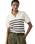 The Levi's® Womens Supersoft Polo Jumper in Isabella Stripes Tofu