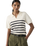 The Levi's® Womens Supersoft Polo Jumper in Isabella Stripes Tofu