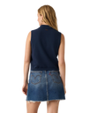 The Levi's® Womens Supersoft Mini Ruffle Vest in Navy Blazer