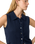 The Levi's® Womens Supersoft Mini Ruffle Vest in Navy Blazer