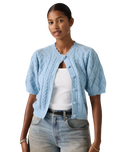The Levi's® Womens Pauline Pointelle Cardigan in Glacier Lake