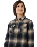 Boys Count Flannel Shirt in Taupe