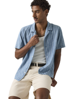 The Levi's® Mens Sunset Camp Shirt in Felix Indigo Dobby