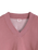 V Neck Fleece Sweatshirt in Crushed Berry