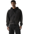 Hayes Boxy Full Zip Hoodie in Grunge Wash Jet Black