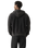 Hayes Boxy Full Zip Hoodie in Grunge Wash Jet Black