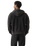 Hayes Boxy Full Zip Hoodie in Grunge Wash Jet Black
