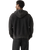 Hayes Boxy Full Zip Hoodie in Grunge Wash Jet Black