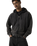 Hayes Boxy Full Zip Hoodie in Grunge Wash Jet Black