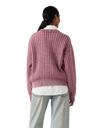 The Levi's® Womens Leilah Cable Jumper in Crushed Berry