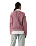 The Levi's® Womens Leilah Cable Jumper in Crushed Berry