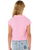 Girls Premium Surf Woven T-Shirt in Bright Pink
