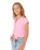 Girls Premium Surf Woven T-Shirt in Bright Pink
