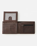 The Rip Curl Mens Ridge PU All Day Wallet in Brown & Tan