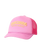 Girls Mixed Soft Trucker Cap in Hot Pink