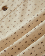 The Brixton Mens Charter Print Shirt in Off White & Micro Floral