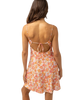 Rosa Floral Bias Cut Mini Dress in Pink