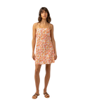 Rosa Floral Bias Cut Mini Dress in Pink