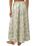 Cairo Tiered Maxi Skirt in Blue