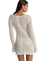 Seashell Crochet Dress in Cream