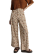 Raya Paisley Wide Leg Trousers in Natural