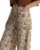 Raya Paisley Wide Leg Trousers in Natural